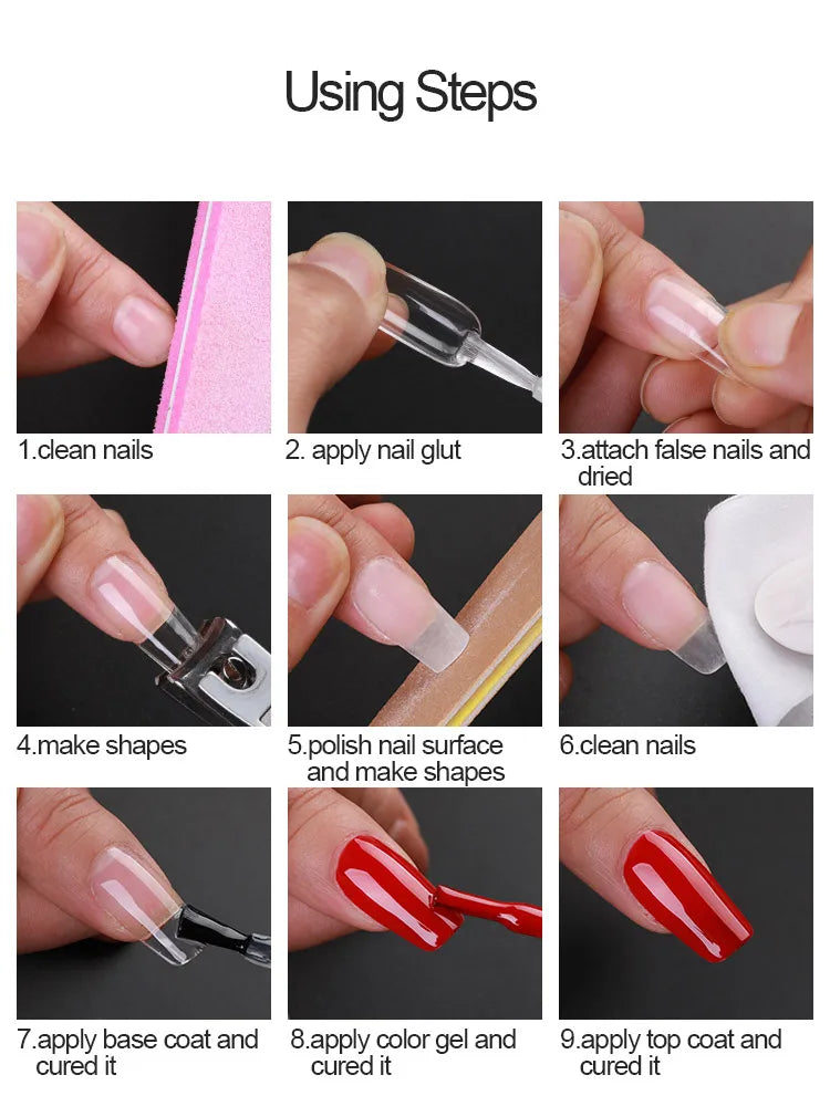 Clear Gel/Non-Gel Tip Nails